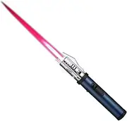 Camping Outdoor Windproof Straight Flame Lighter, Torch Lighter Long Straight Torch for Men Fire Lighter for Campfire Kitchen Butane Refillable Light Saber Flame Cool Lighter(Butane Not Include)(Blue)