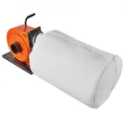 VEVOR Dust Collector, 1HP 460 CFM Air Flow, Rolling Dust Collector with 80L Large Dust Collection Bag, 2.5 Micron Bag Filtration, Industrial Workshop
