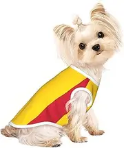 Flag of Chad print Dog Shirts for Small Dogs Stretchy T-Shirts Lightweight Tank Top Sleeveless Striped Vest