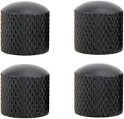 4pcs Electric Bass Guitar Volume Tone Control Knobs Dome Knobs Guitar Parts AU Black