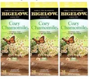 Bigelow Cozy Chamomile Herbal Tea Bags 28-Count Box (pack of 3)