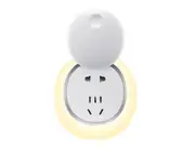 LED Remote Control Night Light Bedroom Bedside Induction Socket Plug Plug-in Energy-saving Switch Wall Lamp-1#