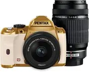 PENTAX Digital SLR Camera K-r W Zoom Kit Gold/White 099 K-rWZK GD/WH099