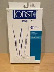 SMALL Jobst Medical Compression Stocking Knee High Closed Toe 20-30 mmhg Beige