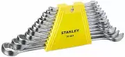 12-Pc Stanley 70-964E Combination Spanner Ring and Open Set Size 6-14,17,19&22MM
