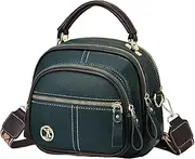 [Generic] Fashionable Sling Travel Bag - Pu Fashion Bag | Large Capacity Women Side Carry, Leather Tote Bags, Leather Foldover Bagpack, PU Polyester Shoulder Bag For Wife, Girlfriend, Women's