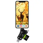 High-Speed 4 IN 1 SD & Micro SD Memory Card Reader to View Camera Photos, Videos