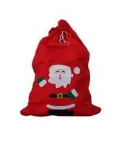 Large Christmas Santa Sack Red Stocking Gift Presents Bag Xmas Santa Snowman