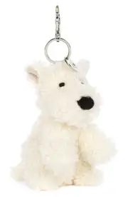 Jellycat Munro Scottie Dog Bag Charm in White at Nordstrom One Size
