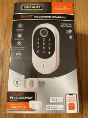 Defiant Smart Fingerprint Deadbolt in Satin Nickel 1009 561 265 Hubspace - New