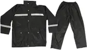 2Pieces Reflective Rain, Safety Jacket, Hi Vis Rain Coat, High Vis Rain Jacket and Pants Rain Suit, Windproof Rain Proof Traffic Road Duty Safety Rain Coat Pants Suit, #013