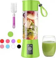 Personal Blender for Shakes and Smoothies - Portable Blender with 14 Oz BAP Free Juice Cup, Cordless USB-C Rechargeable Mini Blender for Picnic/Sprots/Office