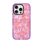 iPhone 16 Pro Impact Case Cheetah Paradise Pink