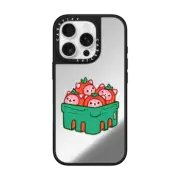 iPhone 16 Pro Mirror Case MagSafe Compatible Strawberry Box by PIKARAR
