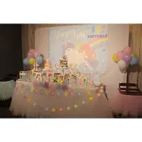 在飛比找Yahoo!奇摩拍賣優惠-**蕾絲公主**客製化寶寶周歲主題生日派對到場佈置(地點:竹