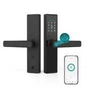 Tuya Smart Lock Fingerprint Lock Door Lock Keypad Door Lock with Handle D4V0