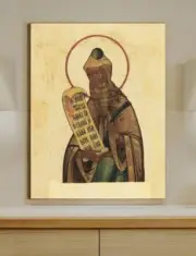 Icon of Saint Prophet Zechariah the Righteous, Father of John Baptist 23x30cm
