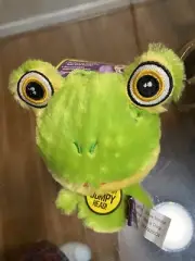 Multipet Pet Knobby Noggins 4 inch Frog big head tiny body dog toy big squeaker