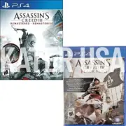 Assassin's Creed III: Remastered & IV: Black Flag PS4 New Game Special Bundle