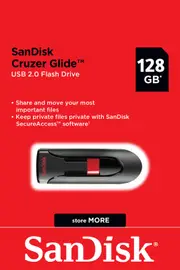SanDisk USB 2.0 128GB Flash Drive Memory Stick