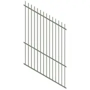 ProtectorAl 0350-1200W x 1800H Pale Eucalypt Picket Top Pool Fence Panel Raked 16-30º