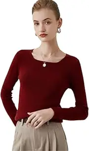 [HEYDHSDC] Women's Cashmere Sweater 100% Solid Cashmere Sweater Knitted Pullovers High Elastic Lady's Grade Up Soft Warm Slim Jumper Tops