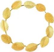 Gold Leaf Headbands for Women Circlet Crown Fairy Headpiece Bridal Vine Hair Accessories Wedding Hair Garland for Girl Leaves Hair Piece Golden Hair Band for Bride Head Bands for Prom