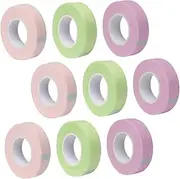 Ipetboom Eyelash Extension Roll Tape 9 Pieces Breathable Eyelash Grafting Tools for Beauty Care