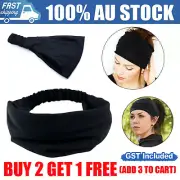Sports Yoga Hair Gym Headband Scarf Wrap Elastic Wide Band Bandana Cap Sweatband