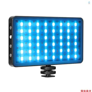 [5S] 便攜式 RGB 視頻燈 LED 補光燈面板 3000K-8500K 可調光 12 種燈光效果 CRI97+ 內