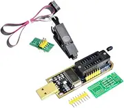 CH341A 24 25 Series EEPROM Flash BIOS USB Programmer Module + SOIC8 SOP8 Test Clip for EEPROM 93CXX / 25CXX / 24CXX
