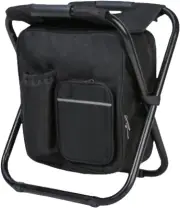 Backpack Cooler Chair, Portable Backpack Seat, Folding Portable Seat, Large Capa