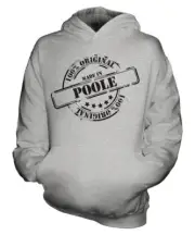 MADE IN POOLE UNISEX KIDS HOODIE BOYS GIRLS CHILDREN TODDLER GIFT CHRISTMAS