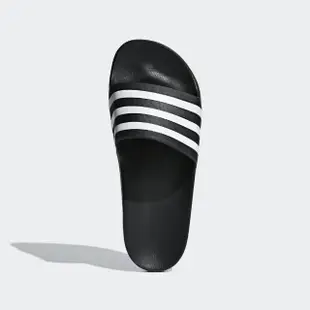 【adidas 愛迪達】Adidas Adilette Aqua 男女 運動 涼鞋 拖鞋 休閒 舒適 輕量 愛迪達 黑白(F35543)