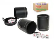 Cubilete Cup Faux Leather w/ Dice Set Storage cubiletes Game Chaises Play Home