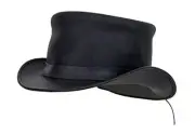 Top Hat Fashion Gentleman Hat with Big Head Circumference Medium-Large Black