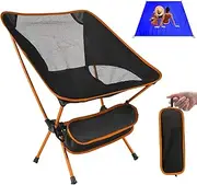 DAWNTREES Camping Chair Ultralight Chair Folding Chair Portable Chair Outdoor Chair Backpacker Compact with Beach Mat (Short,1)