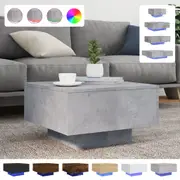 Coffee Table with LED Lights Side End Sofa Table Living Room Office vidaXL