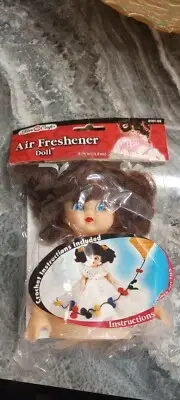 AIR FRESHER DOLL FIBRE CRAFT BRUNETTE 5.75"in BLUE EYES 3101-03