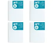 4x 5pc Artitude Cotton 6x8'' Canvas Panel Art/Craft 280gsm Oil/Acrylic Painting