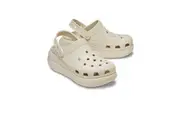 Crocs Classic Crush Platform Clog Sandals - Bone