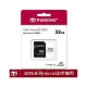 創見 32GB 記憶卡 32G 300S microSDHC UHS-I TF R100MB/s 32GB 高速記憶卡(附贈SD轉卡)X1P【原廠公司貨+五年保固】