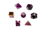 Crystal Wonderland Amethyst Sacred Geometry Set Platonic Solid 7 Pieces