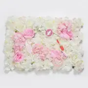 White+Pink 1x Artificial Flower Panel Rose Hydrangea Wall Bouquet Wedding Party Backdrop AU