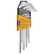 INGCO 9 Pcs Ball End Hex Keys Set