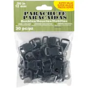 Pepperell Parachute Cord Buckles 30/Pkg-12mm PCBCK12