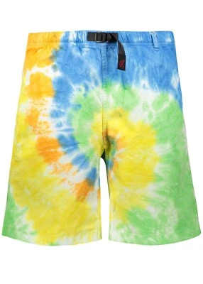 Boys’ Gramicci $58 Orange Spiral Tie-Dye Cotton Twill G-Shorts Size 9/10 NWT