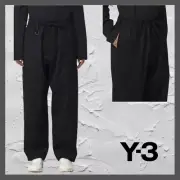 Adidas Y-3 Refined Wool Straight-Leg Pants Cargo H63048 Black Men Medium M Japan