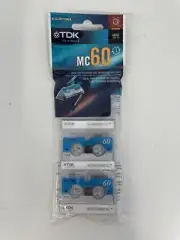 12x Vintage TDK MC-60 MC60 Microcassette Blank Cassette Tape 60 Minutes 3 Tapes