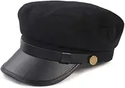 [Generic] Vintage Hat Fisherman Sailor Fiddler Driver Hat Flat Cap Chauffeur Conductor Newsboy Fashion Accessories